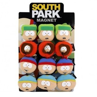 SOUTH PARK PELUŞ MIKNATISLAR, 7CM, TEŞHİR KUTUSUNDA (12 adet)