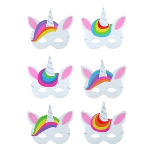 KARIŞIK UNICORN K&Ouml;P&Uuml;K MASKELER (24 Adet)