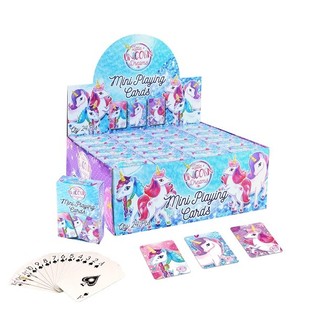 MİNİ OYUN KARTLARI &ndash; MODEL: UNICORN / TEK BOYNUZLU AT STANTLI (24 Adet)