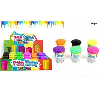 VARİL İ&Ccedil;İNDE RENKLİ SLİME (80 GRAM) TEŞHİR KUTUSUNDA (24 ad.)