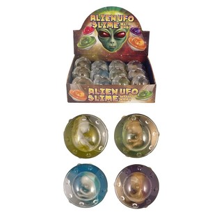 UFO Kutulu Uzaylı Jeli Slime Standı (12'li)