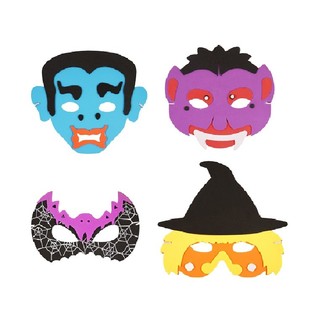 Karışık Halloween K&ouml;p&uuml;k Maskeleri (24 adet)