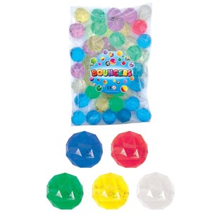 B&Uuml;Y&Uuml;K KARIŞIK ZIPLAYAN TOPLAR, &Oslash;4,3 CM (50 adet)