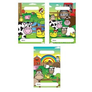 &Ccedil;iftlik Temalı İkram Poşetleri 23x15 cm (144 adet)