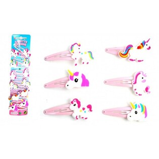 &Ccedil;ocuklar i&ccedil;in Unicorn Sa&ccedil; Tokası (12 adet)