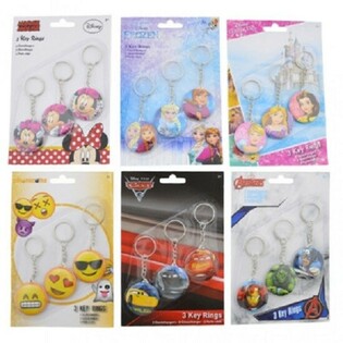 MIX DISNEY Anahtarlık Kartta 3 Adet (24 Kart x 3 Adet)