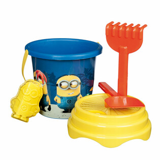 B&Uuml;Y&Uuml;K 5 PAR&Ccedil;ALI MINIONS PLAJ SETİ (6 adet)