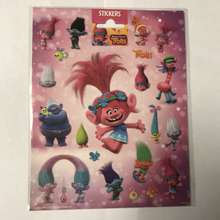 B&Uuml;Y&Uuml;K TROLLS &Ccedil;IKARTMA SAYFALARI, 20x16 cm (10 Adet)
