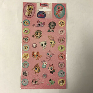 Little PetShop &Ccedil;ıkartmaları, 20 x 10 cm (10 adet)