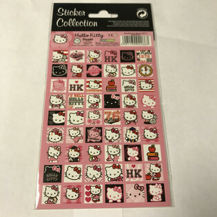 HELLO KITTY &Ccedil;ıkartma Sayfası - 20 x 10 cm (10 Adet)