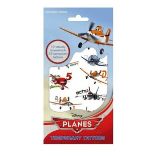 TATTOO &ndash; DISNEY PLANES GE&Ccedil;İCİ D&Ouml;VMELER, Boyut 20 x 10 Cm. (10 Adet)