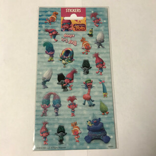 Etiket Sayfası: TROLLS, 20 x 10 cm (10 adet)