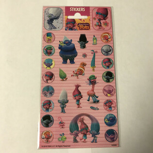 TROLLS &Ccedil;ıkartma Sayfası - 20 x 10 cm (10 adet)