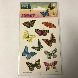 Etiket Sayfası: Kelebekler, Boyut 16 x 9 cm (10 adet)