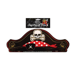 CAPTAIN JACK Korsan Şapkası (6 Adetlik Paket)