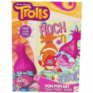 TROLLS KENDİ POMPOM SANAT ESERİNİ YAP (48 adet)