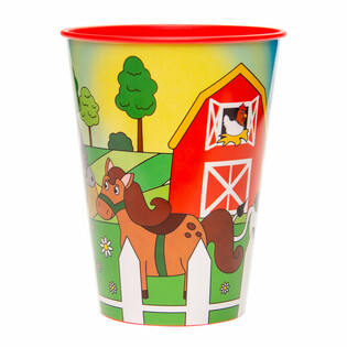 &Ccedil;İFTLİK HAYVANLARI BARDAK / DONDURMA KABI - 260 ML. (12 adet)