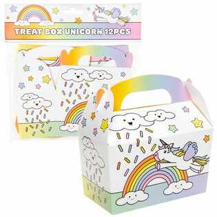 Unicorn / Tekboynuz İkram ve Hediye Kutusu 12x12.5x6 cm (12 Adet)
