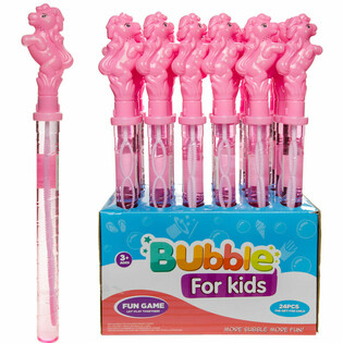 B&uuml;y&uuml;k Baloncuk &Ccedil;ubuğu At 38 cm Standlı (24 Adet)