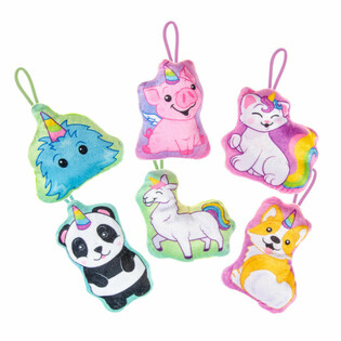 MIX PELUŞ UNICORN HAYVANLAR - 13.5 cm (24 adet)