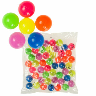 KARIŞIK ZIPLAYAN TOP NEON RENKLER &Oslash; 3,2 cm (50 adet)