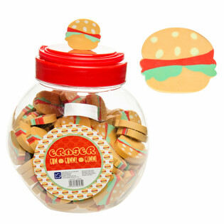 KAVANOZDA HAMBURGER SİLGİ (100 adet)
