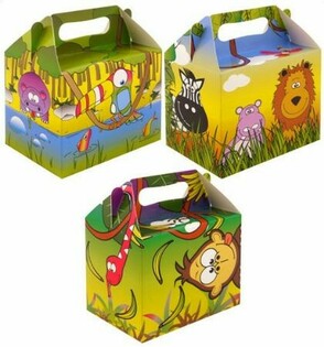 &Ccedil;ocuk Men&uuml; Kutusu &ndash; Orman &ndash; 14 x 9.5 x 18 cm (12 adet)