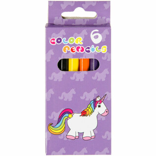 6'LI BOYA KALEMİ SETİ - UNICORN / TEK BOYNUZLU AT (24 adet)