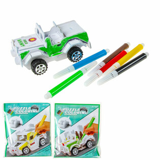 3D Puzzle Kendi Arabanı Yap ve Boya (12 adet)