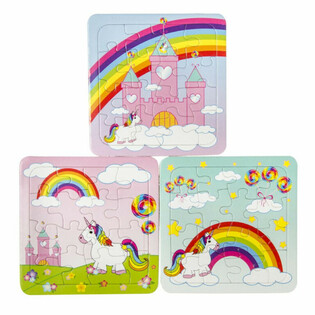 MIX Unicorn Yapbozlar - 14 x 14 cm (50 adet)
