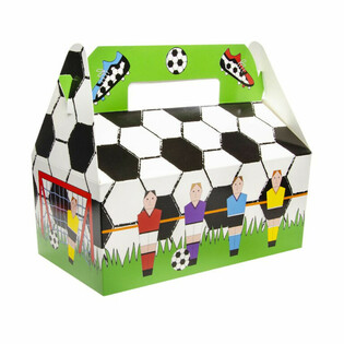 Futbol Temalı Men&uuml; Kutuları - 22.5 x 12 x 9.5 cm (24 adet)