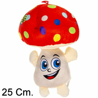 B&Uuml;Y&Uuml;K PEL&Uuml;Ş MANTAR G&Uuml;LEN Y&Uuml;ZL&Uuml; - 25 CM - KARIŞIK RENKLER (6 Adet)