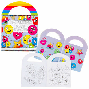&Ccedil;ıkartmalı K&uuml;&ccedil;&uuml;k Smiley Boyama Kitapları (48 adet)