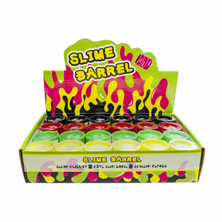 TEŞHİR KUTULU K&Uuml;&Ccedil;&Uuml;K RENKLİ SLIME (24 Adet)