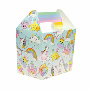 &Ccedil;ocuk Men&uuml; Kutusu / İkram Kutusu Unicorn 14x10x17 cm (12 adet)