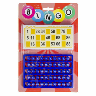Kart &Uuml;zerinde Bingo Oyun Seti (6 Adet)