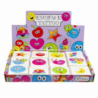 Eğlenceli D&ouml;vmeler Smiley - 48 Paketlik Teşhir Standı