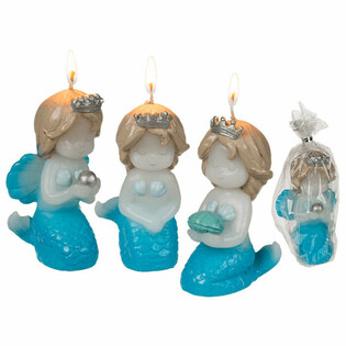 **S&Uuml;PER UCUZ** DENİZKIZI / MERMAID MUMLARI TEŞHİR KUTUSUNDA (12 adet)