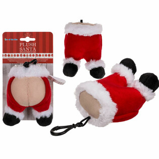 Sesli Peluş Noel Baba Anahtarlık - Yellenme Sesli (24 adet) - MEGA UCUZ