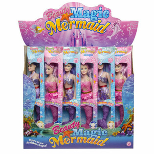 Display İ&ccedil;inde Sihirli Deniz Kızı Mermaid Bebek (12 Adet)