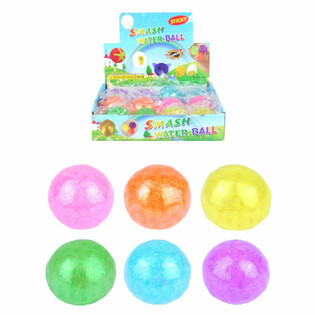 Stantlı Sıkıştırılabilen Simli Squeeze Topu (12 adet)