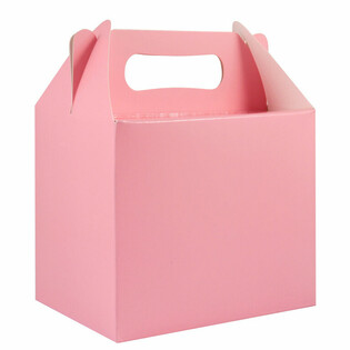 Pembe İkram ve Hediyelik Dağıtma Kutusu 14x18x10 cm (12 Adet)