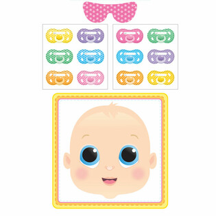 BABY SHOWER OYUNU - STICK THE DUMMY (12'li Paket)