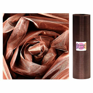 ORGANZE RULO - 28 Cm x 25 METRE - &Ccedil;İKOLATA KAHVERENGİ (1 Adet)