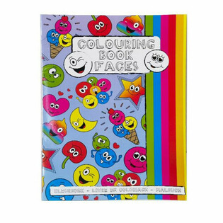 A4 Smiley &Ccedil;ıkartmalı Boyama Kitabı (12 Adet)