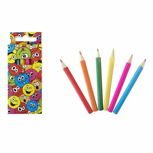 Smiley Kuru Boya Kalem Seti (6'lı) - Teşhir Kutusu 24 Adet