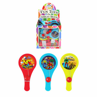 S&uuml;per Kahraman Paddle Bat Oyunu - Display (96 Adet)