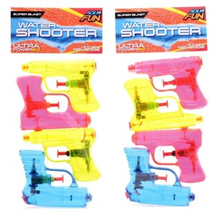 Aqua Fun Su Tabancası Seti - 4 Adet, 11 cm