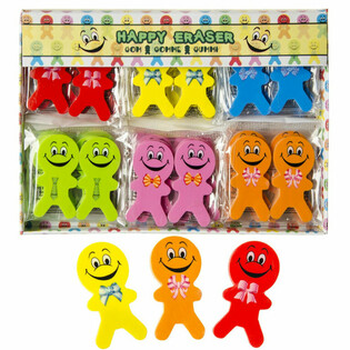 Neşeli Smiley Silgiler 2 Par&ccedil;alı (36 set)