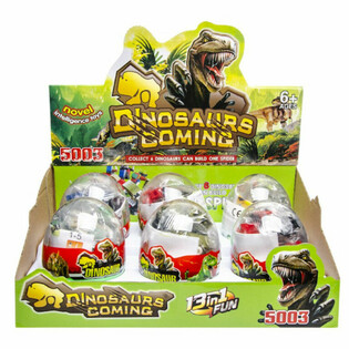 Bricks Yapım Blokları - Kaps&uuml;l İ&ccedil;inde Dinozor Seti (6 adet)